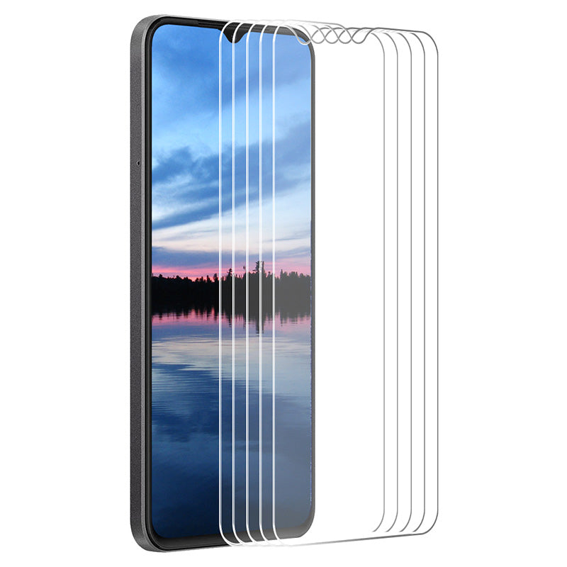 ENKAY HAT PRINCE 5Pcs For Oppo A2x 5G High Aluminum-silicon Glass Film Ultra Clear Full Glue Screen Protector ENKAY HAT PRINCE 5Pcs For Oppo A2x 5G High Aluminum-silicon Glass Film Ultra Clear Full Glue Screen Protector